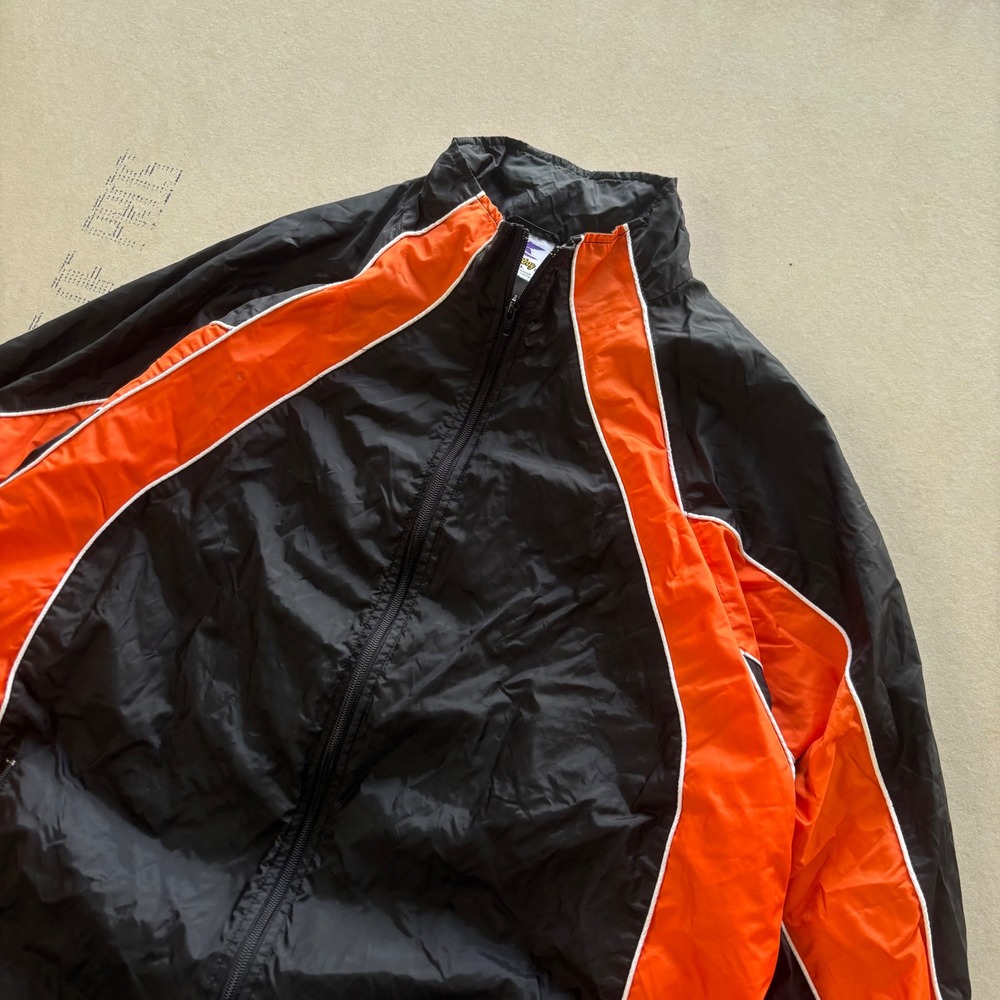 Vintage 90s Striped Windbreaker Jacket